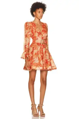 Zimmermann Kaleidoscope Mini Dress Amber Orange Size 1 / Au 10 for rent on The Volte - image 3