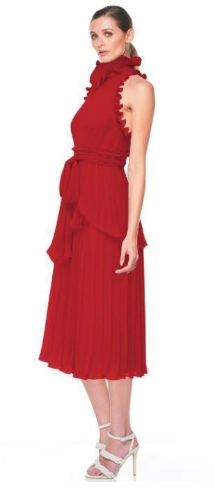 TALULAH JODI DRESS – RED size 12 for rent on The Volte - main image