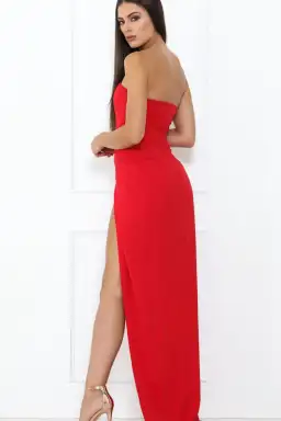 Abyss by Abby She's on Fire Gown Red Size 12 for rent on The Volte - image 1