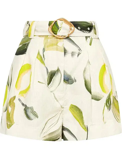 Aje Zest Off Shoulder Top Size 10 & Belted Short Size 12 Set Print for rent on The Volte - main image