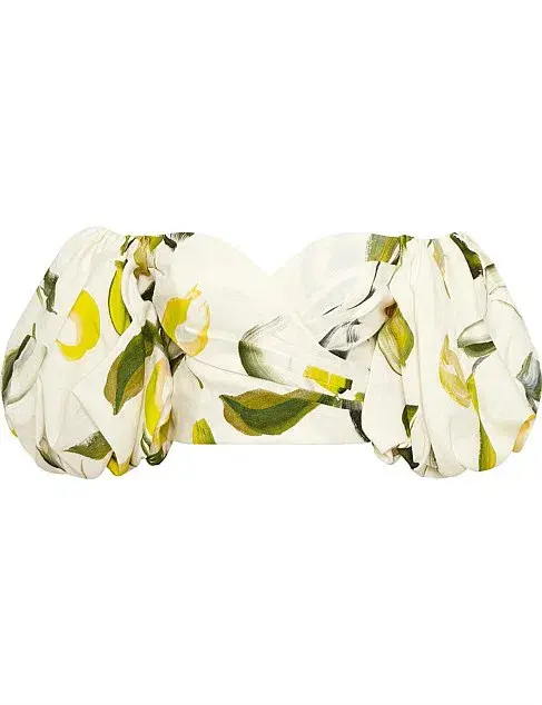 Aje Zest Off Shoulder Top Size 10 & Belted Short Size 12 Set Print for rent on The Volte - main image