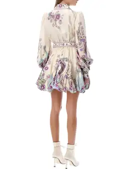 Zimmermann The Celestial Bubble Shirt Dress Print Size 8 for rent on The Volte - image 3