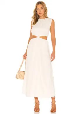 Faithful the brand Las Flores Maxi Dress in Plain Shell White Size 6 for rent on The Volte - image 2