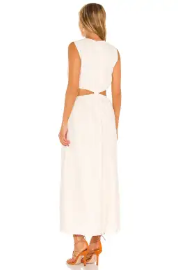 Faithful the brand Las Flores Maxi Dress in Plain Shell White Size 6 for rent on The Volte - image 3