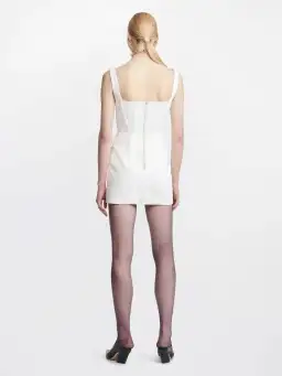 Dion Lee Fork Frame Mini Dress White Size 4 for rent on The Volte - image 2