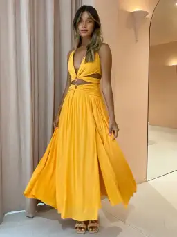 Issy Hoops Dress Orange Sorbet Size 12 for rent on The Volte - image 2