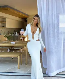 Arcina Ori Aston Dress Ivory Size XS / AU 6 for rent on The Volte - image 3