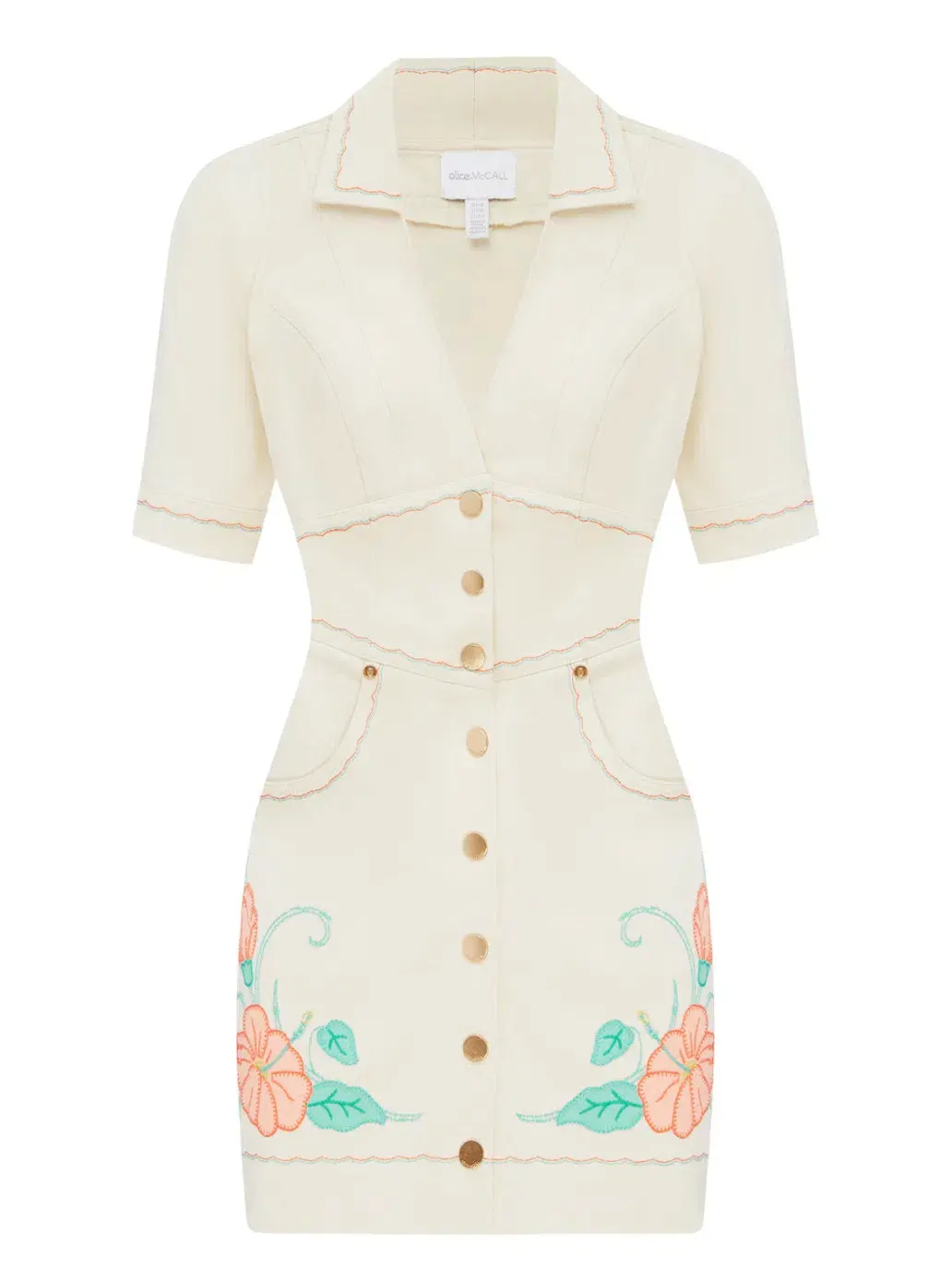 Alice McCall Tanika Mini Dress Canvas Size XS / Au 6 for rent on The Volte - main image