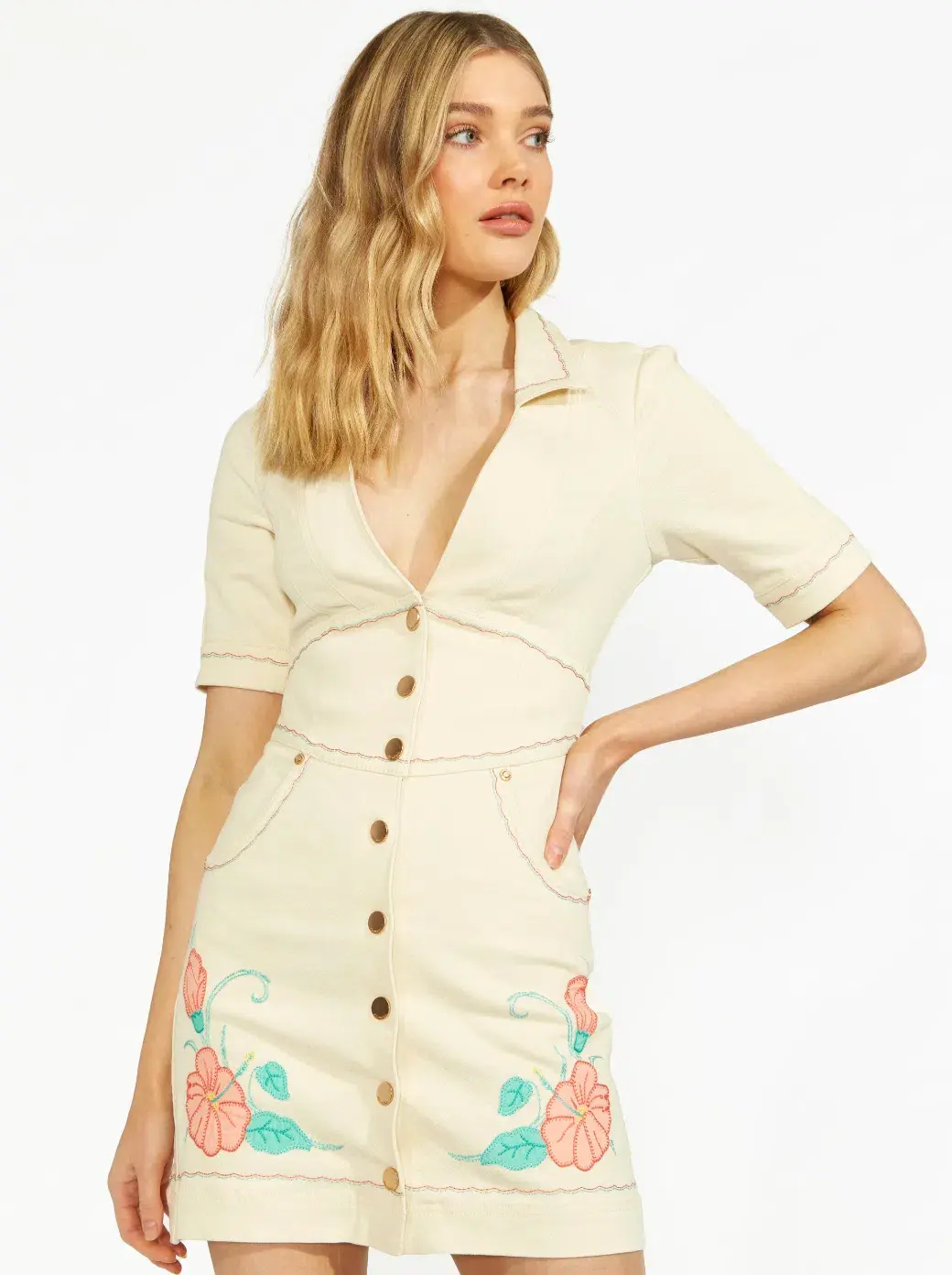 Alice McCall Tanika Mini Dress Canvas Size XS / Au 6 for rent on The Volte - main image