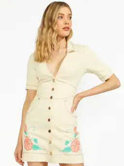 Alice McCall Tanika Mini Dress Canvas Size XS / Au 6 for rent on The Volte - image 2