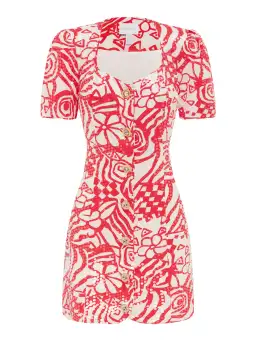 Alice McCall Daisy Daze Mini Dress Salsa Red Size S / Au 8 for rent on The Volte - image 7