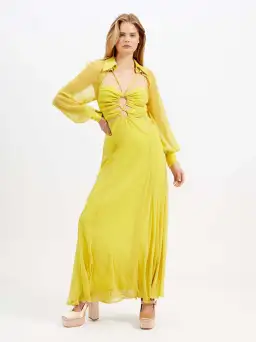 Alice McCall Sunset Kiss Midi Dress in Mango Size 10 for rent on The Volte - image 1