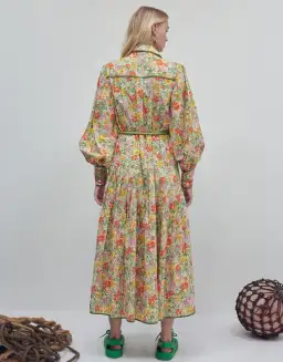 Alémais Cabana Midi Shirtdress Multi Size 8 for rent on The Volte - image 3