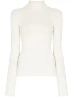 Givenchy Long Sleeve Jacquard Knit Top White Size 10 for rent on The Volte - image 3