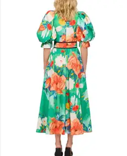 Leo & Lin Florescence Midi Dress Floral Print Size 10 for rent on The Volte - image 2