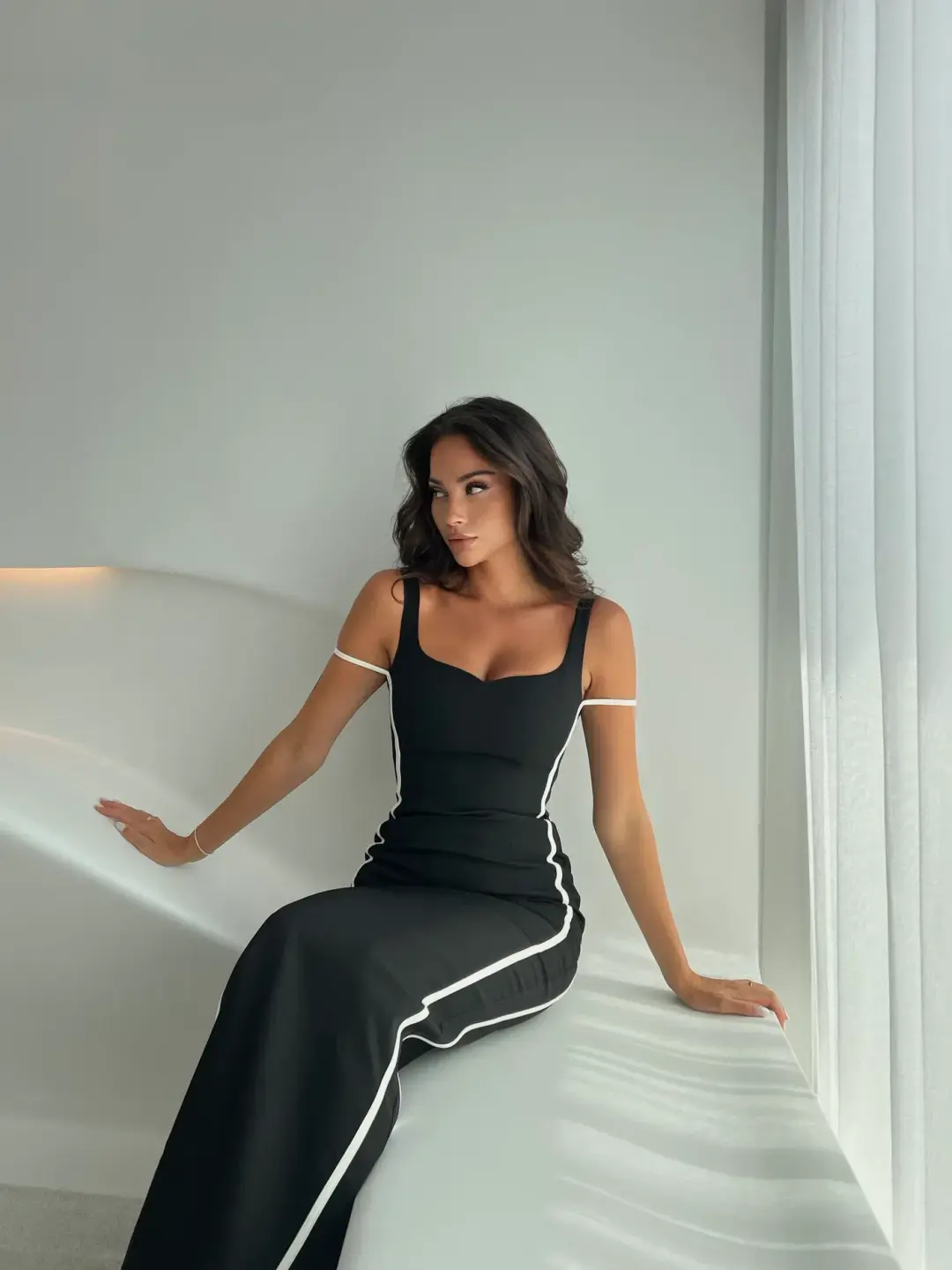 Bianca & Bridgett Polly Dress Black Size 8 for rent on The Volte - main image