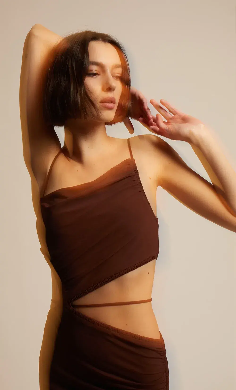 Bec & Bridge Dilkon Maxi Dress in Dark Chocolate Size 6 for rent on The Volte - main image