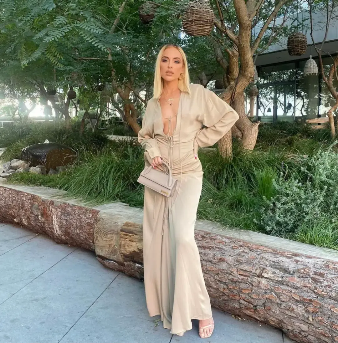 Christopher Esber Bertoia Dress Beige Size 6 for rent on The Volte - main image