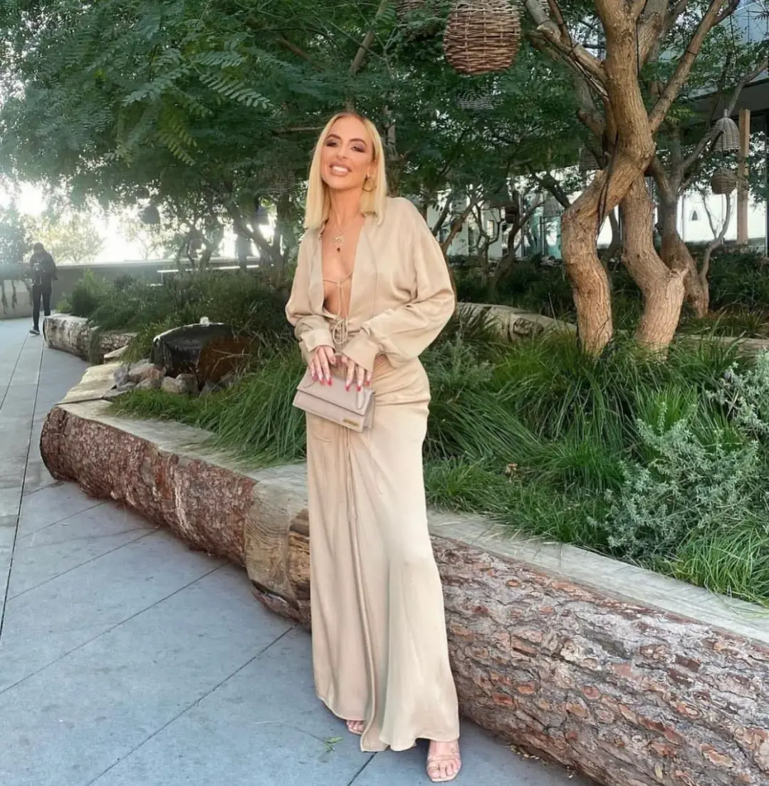 Christopher Esber Bertoia Dress Beige Size 6 for rent on The Volte - main image