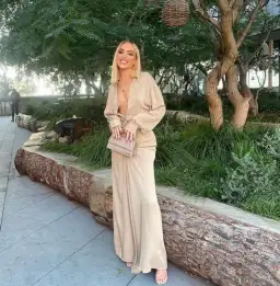 Christopher Esber Bertoia Dress Beige Size 6 for rent on The Volte - image 3