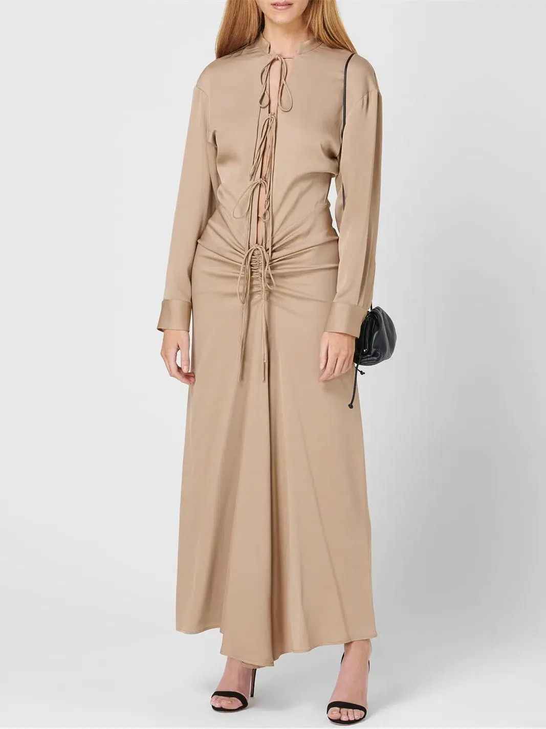 Christopher Esber Bertoia Dress Beige Size 6 for rent on The Volte - main image