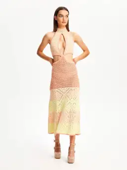 Alice McCall Salty Kisses Midi Dress Tea Rose Pink Size 14 / XL for rent on The Volte - image 5