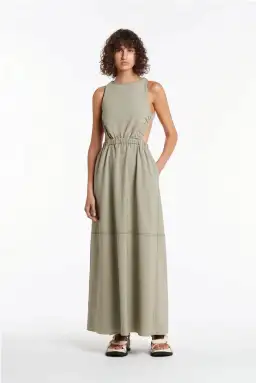 Sir the Label Adrien Cross Back Dress Sage Size 1 / Au 8 for rent on The Volte - image 1