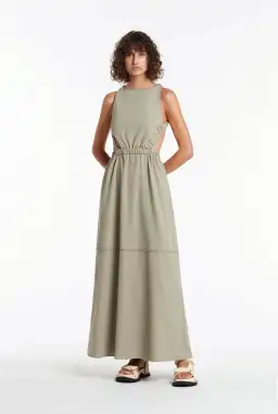 Sir the Label Adrien Cross Back Dress Sage Size 1 / Au 8 for rent on The Volte - image 2