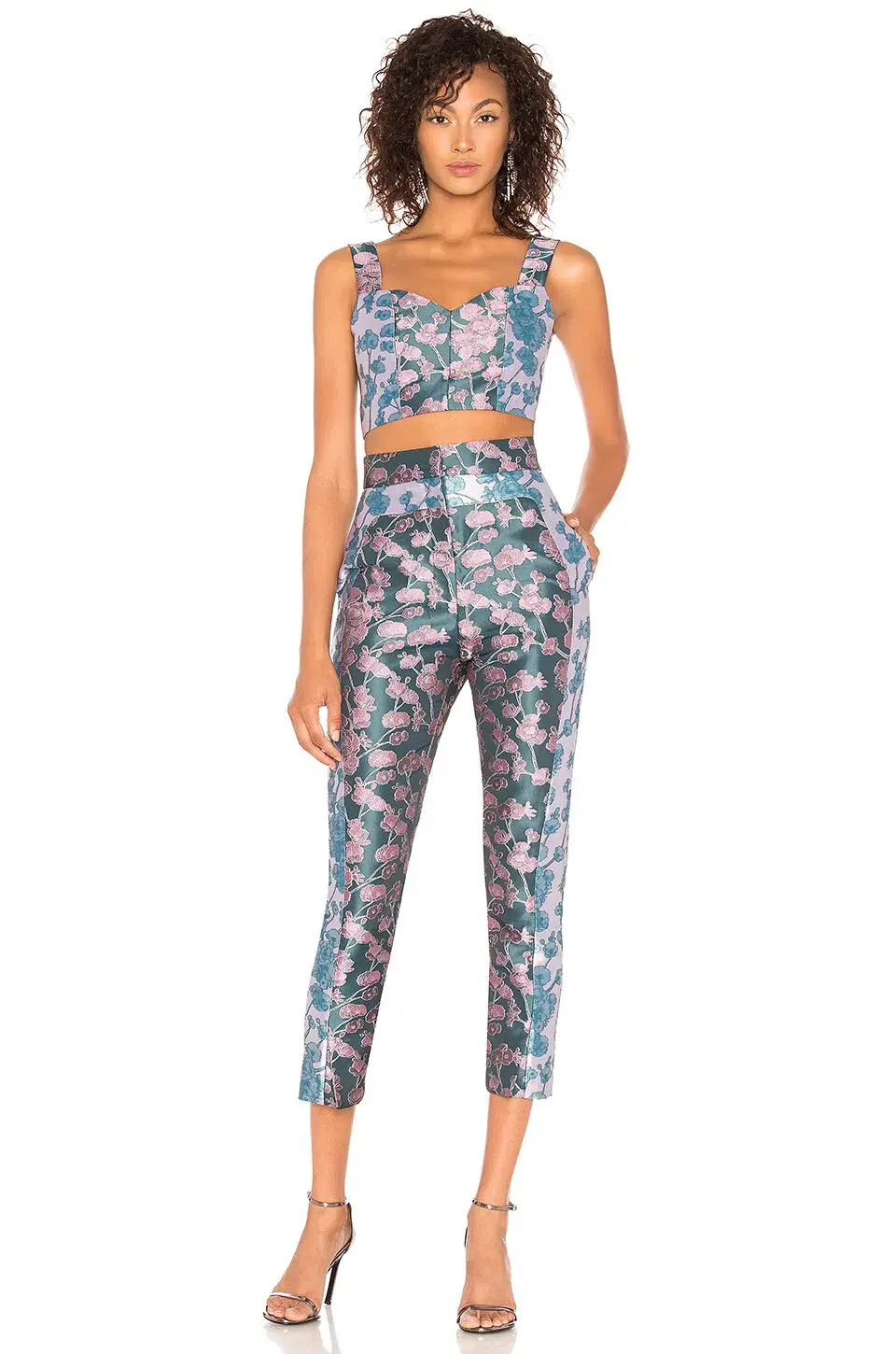 Elliatt Amore Top & Pants Set Floral Size S / Au 8 for rent on The Volte - main image