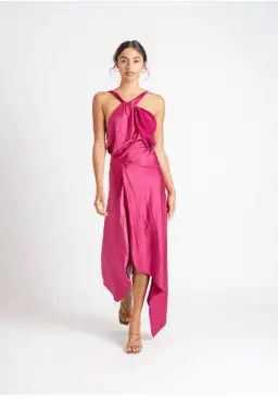 One Fell Swoop Audrey Dress In Boysenberry Size 8 for rent on The Volte - image 1