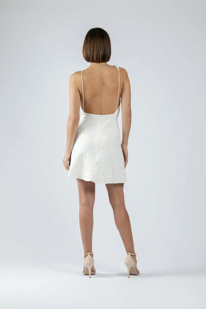 One Fell Swoop Audrey Mini Dress Coco White Size 10 for rent on The Volte - main image