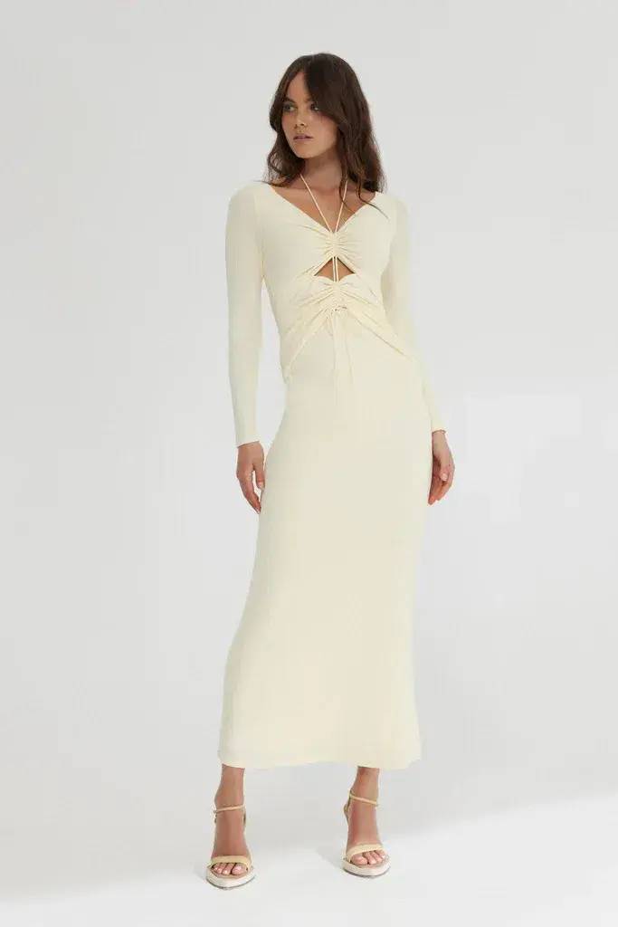 Significant Other Marie Dress Butter Yellow Size 6 for rent on The Volte - main image