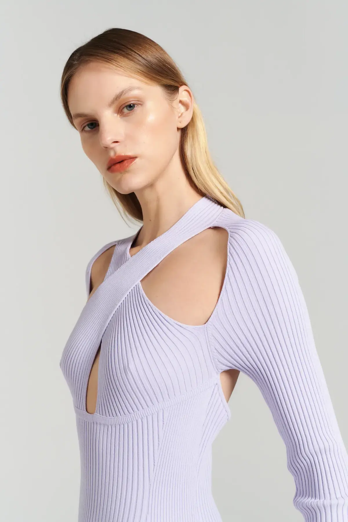 Henne Ollie Knit Dress Lilac Size 10 / M - Image 6