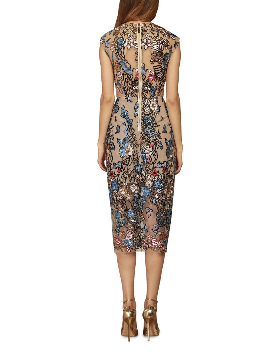 Bronx & Banco Birds Of Paradise Midi Dress Print Size 8 for rent on The Volte - main image