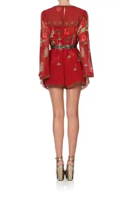 Camilla Panelled Playsuit with Belt Forbidden Fruit Size XS/AU 8 for rent on The Volte - image 6