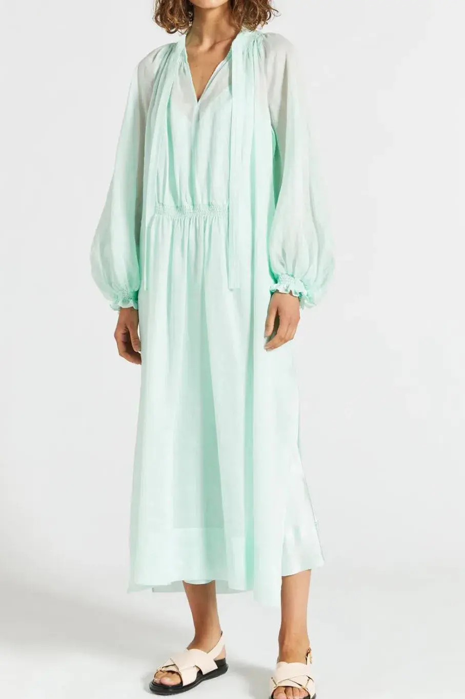 Lee Mathews Soma Maxi Dress in Mint Size 0 / Au 6 for rent on The Volte - main image