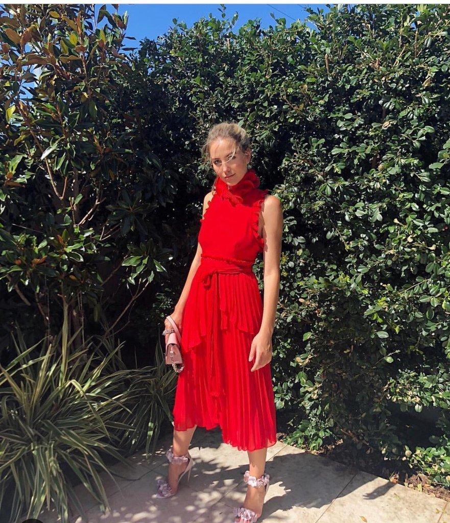 Talulah Jodi Dress Red Size 14 for rent on The Volte - main image