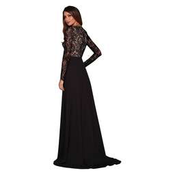 Elle Zeitoune Alexandria Lace Dress Black Size 6 for rent on The Volte - image 3