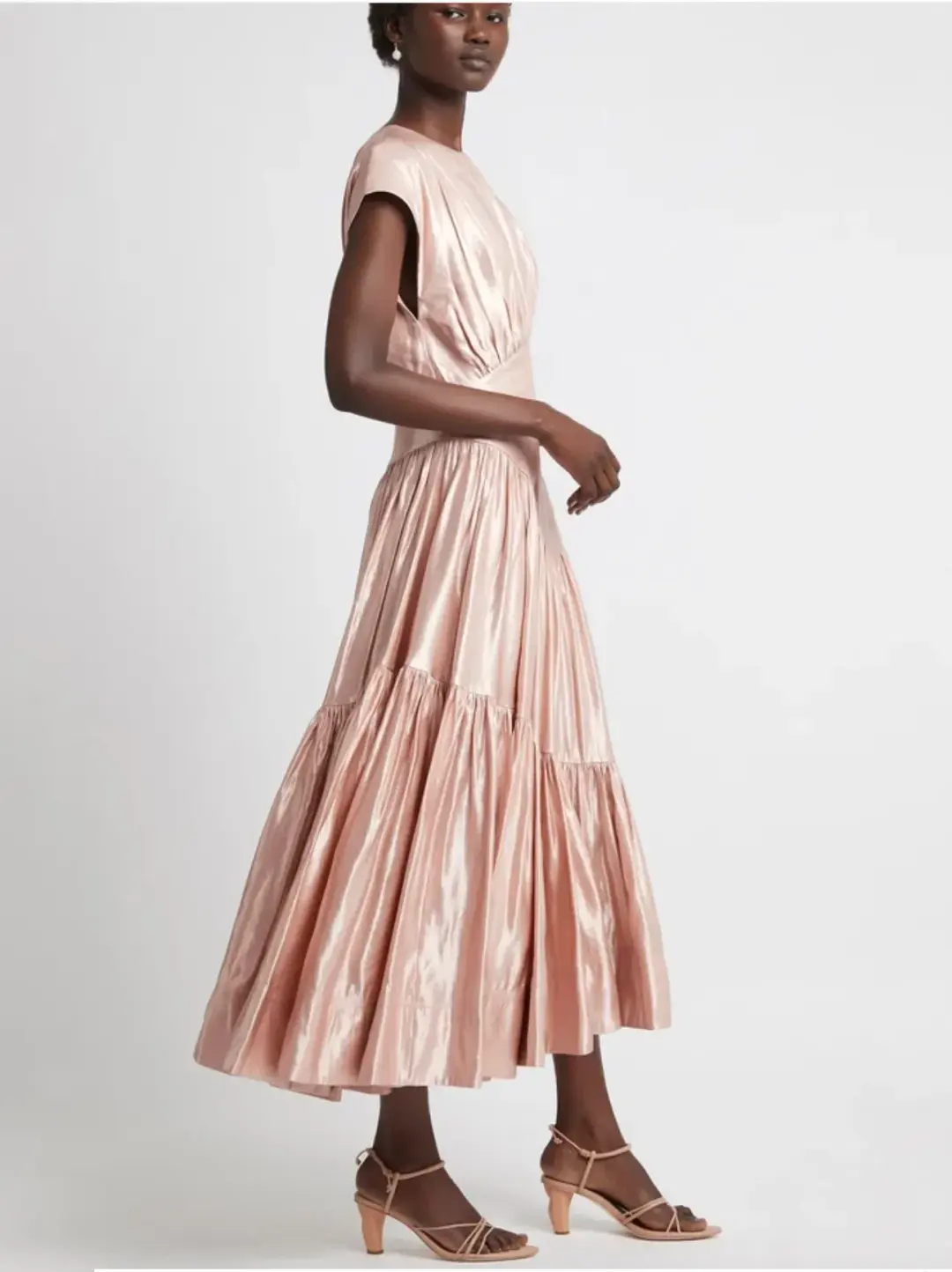 Aje Serendipity Reflection Midi Dress Blush Size 14 for rent on The Volte - main image