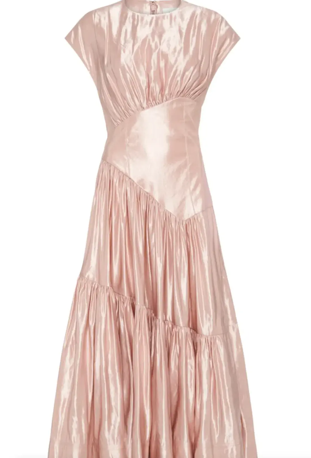 Aje Serendipity Reflection Midi Dress Blush Size 14 for rent on The Volte - main image