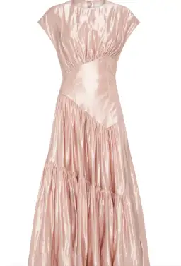 Aje Serendipity Reflection Midi Dress Blush Size 14 for rent on The Volte - image 5