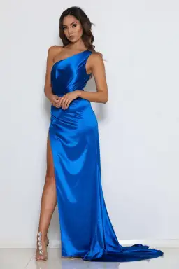 Abyss by Abby Jasmine Gown Blue Size 12 for rent on The Volte - image 1