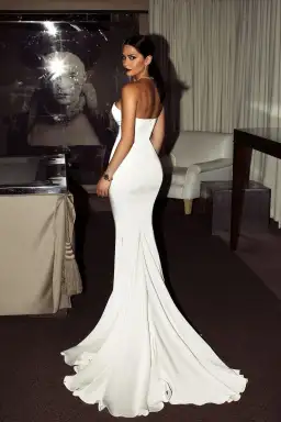 Abyss by Abby Cavalli Gown White Size 12 for rent on The Volte - image 2