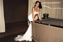 Abyss by Abby Cavalli Gown White Size 12 for rent on The Volte - image 3