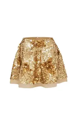 Aje Sorian Skirt Gold Size 10 for rent on The Volte - image 2