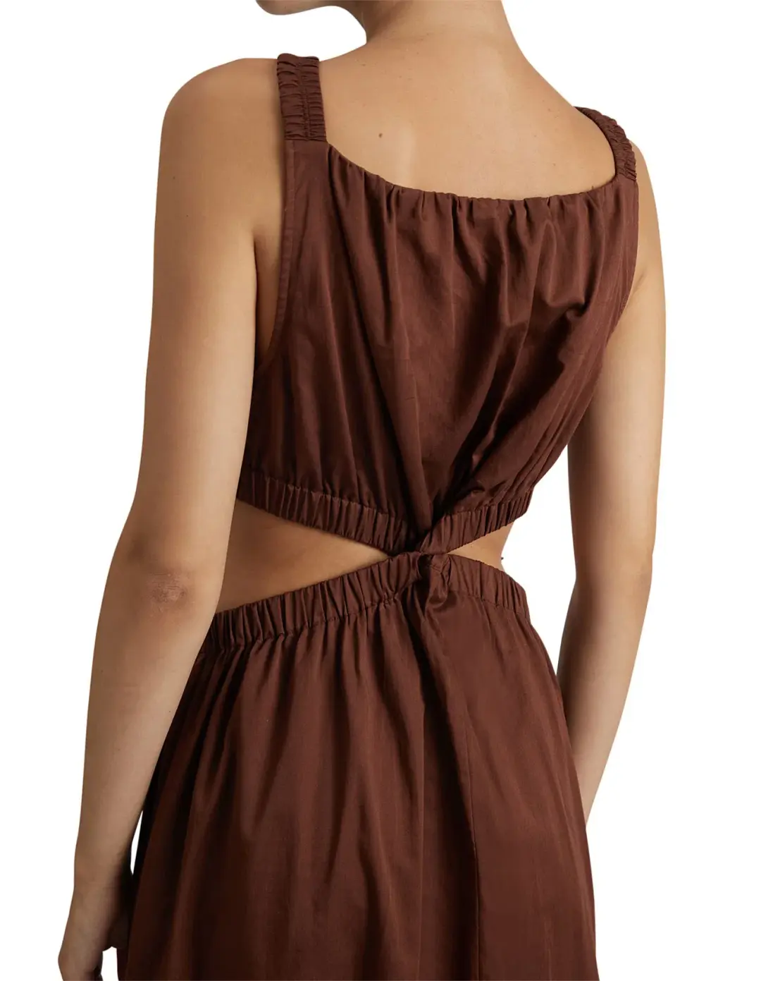 Camilla and Marc Coppola Maxi Dress in Cinnamon Chocolate Brown Size 8 for rent on The Volte - main image