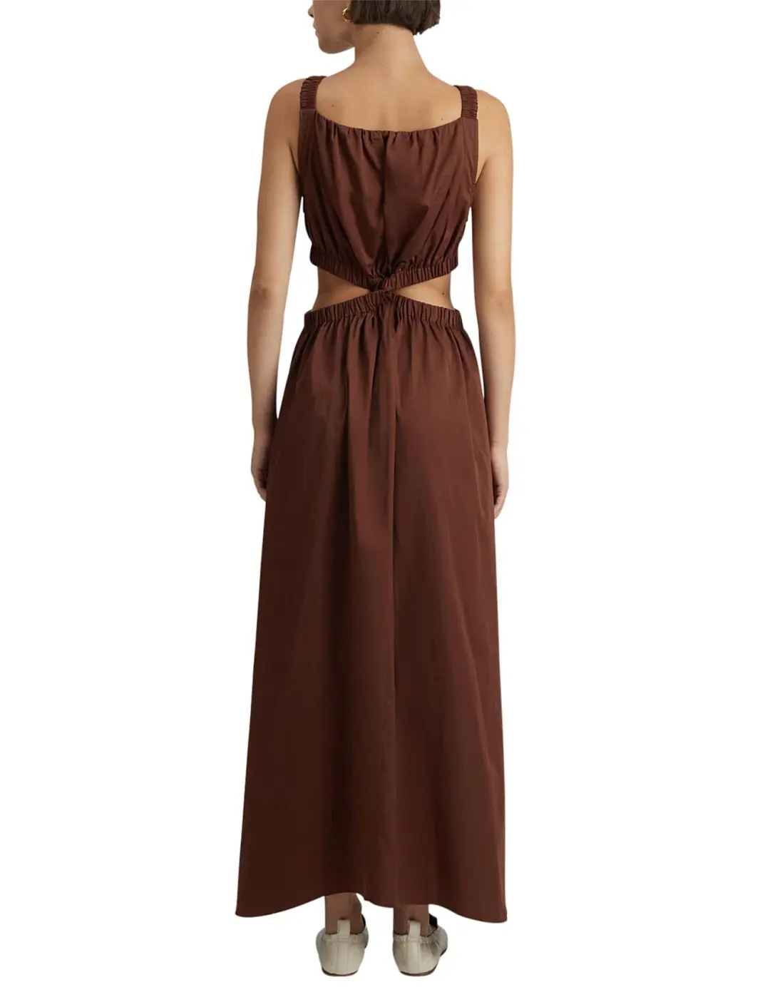 Camilla and Marc Coppola Maxi Dress in Cinnamon Chocolate Brown Size 8 for rent on The Volte - main image