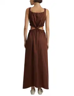 Camilla and Marc Coppola Maxi Dress in Cinnamon Chocolate Brown Size 8 for rent on The Volte - image 4