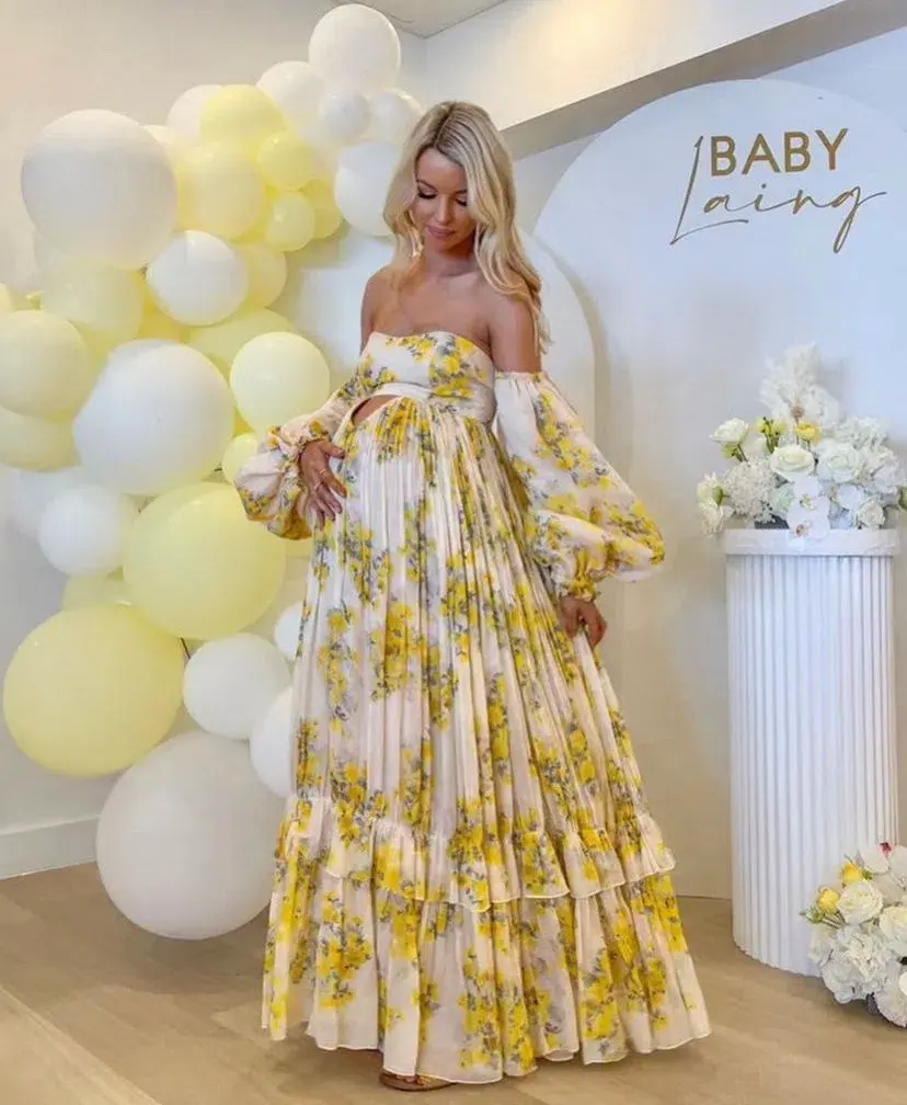 Rooh Collective Poppy Zephyr Maxi Dress Floral Size M / Au 10 for rent on The Volte - main image