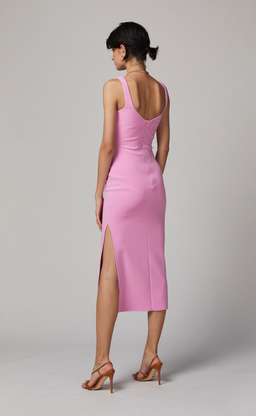 Bec & Bridge Joelle Midi Dress Pink Size 8